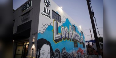 Illa canna shopfront graffiti Los Angeles