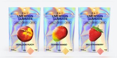 Live rosin cannabis-infused gummies banner