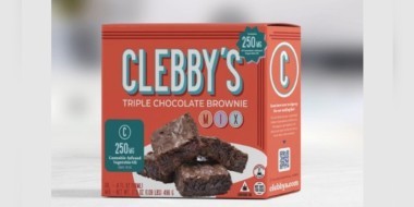 Clebby's chocolate brownie mix banner