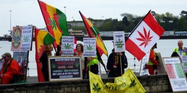 protest for marijuana legalization