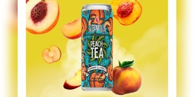 Levia peach tea banner