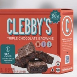 Clebby's chocolate brownie mix square